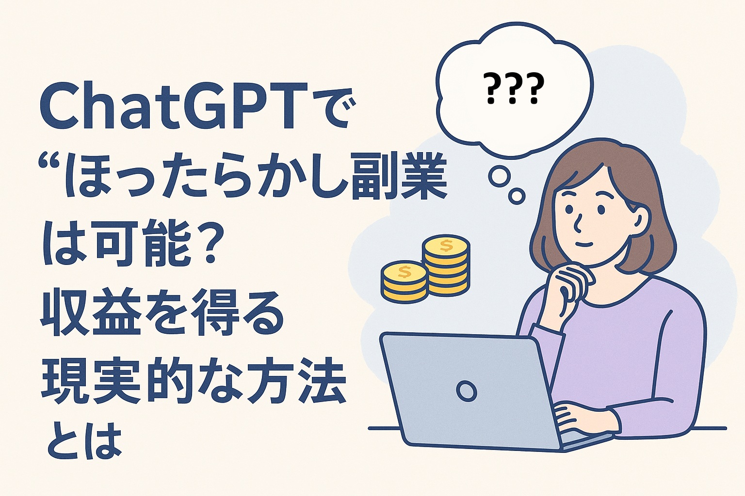 ChatGPTで“ほったらかし副業”は可能？収益を得る現実的な方法とは